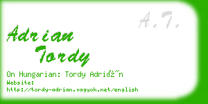 adrian tordy business card